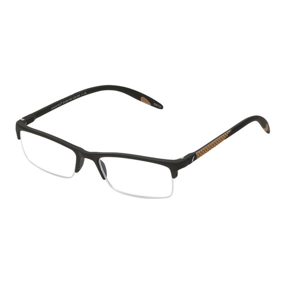 SAV Sportex Readers, Semi-Rimless Sport Frames, AR4150, +1.25, Brown