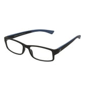 SAV Sportex Reading Glasses, Modern Rectangular Frame, AR4160, +1.50, Blue