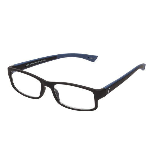 SAV Sportex Reading Glasses, Modern Rectangular Frame, AR4160, +2.25, Blue