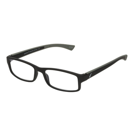 SAV Sportex Reading Glasses, Modern Rectangular Sport Frame, AR4160, +3.00, Gray