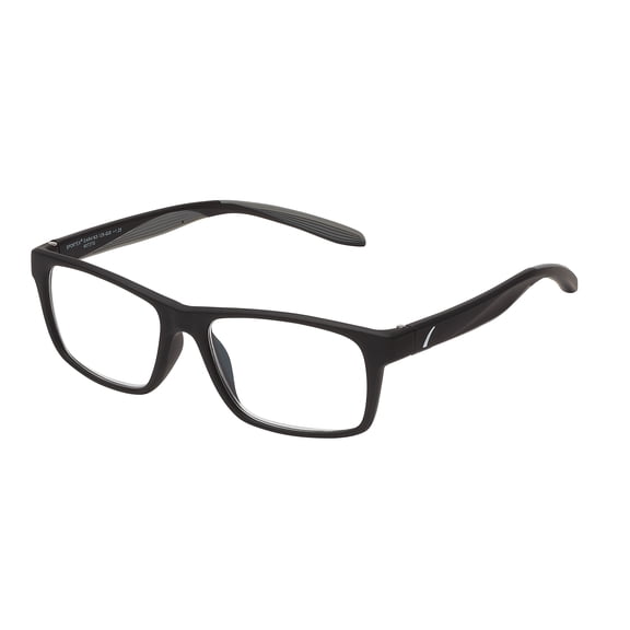 SAV Sportex Reading Glasses, Rectangular Frame, AR4163, +1.25, Gray