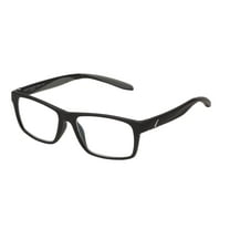 SAV Sportex Reading Glasses, Rectangular Sport Frame, AR4163,  1.75, Gray