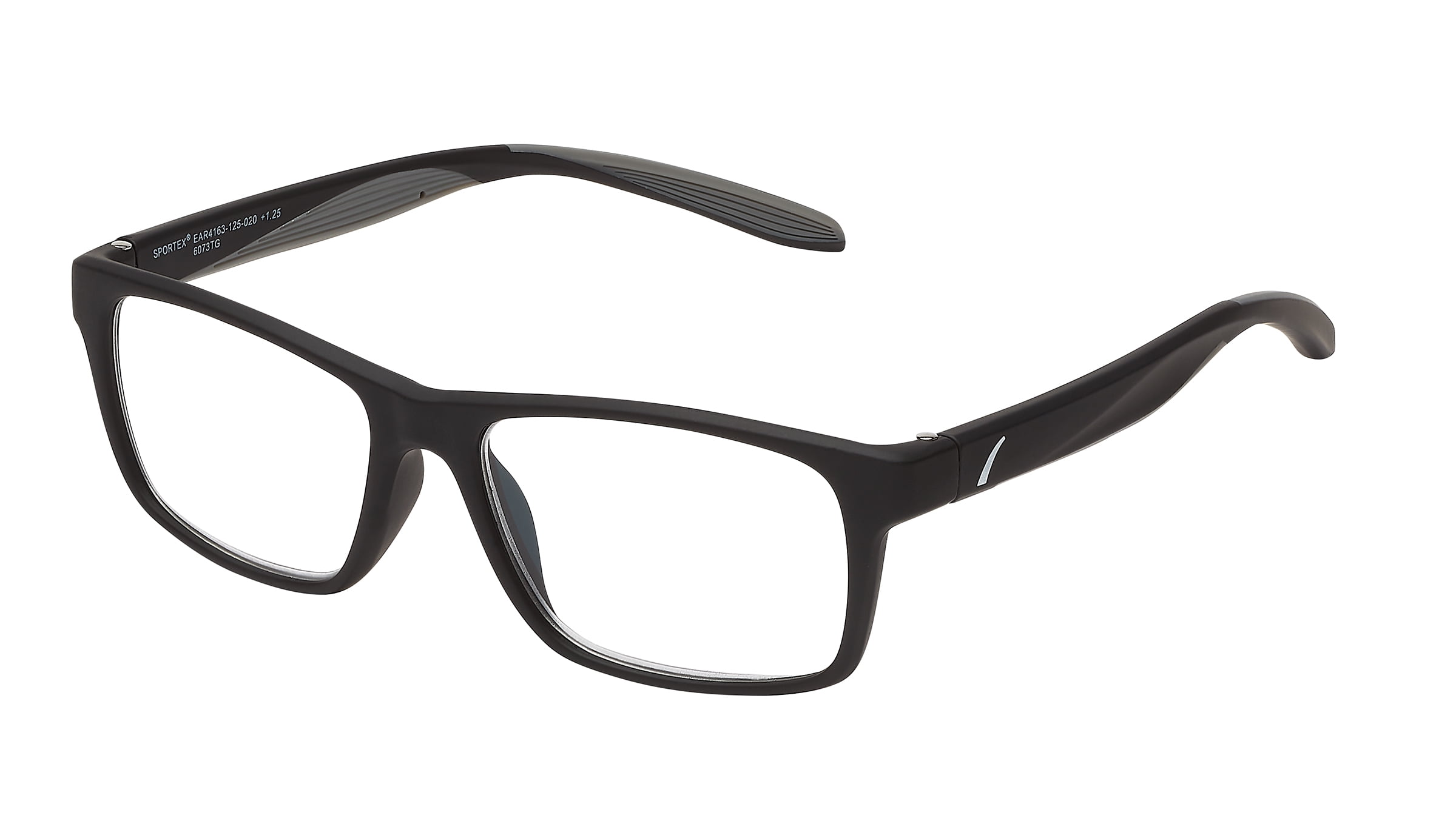 SAV Sportex Reading Glasses, Rectangular Frame, AR4163, +2.00, Gray