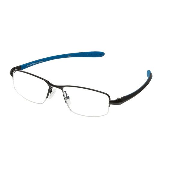 SAV Sportex Reading Glasses, Semi-Rimless Sport Frame, AR4145, +2.50, Blue