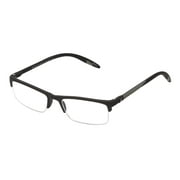 SAV Sportex Reading Glasses, Semi-Rimless Sport Frame, AR4150, +1.50, Gray