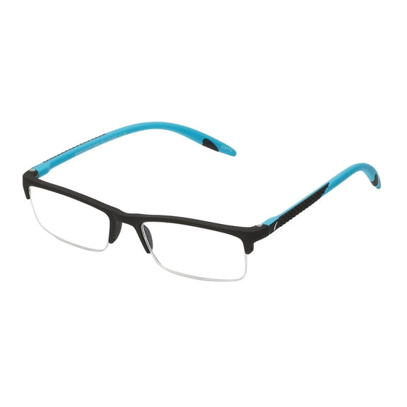 SAV Sportex Reading Glasses, Semi-Rimless Sport Frame, AR4150, +1.50, Sport Blue