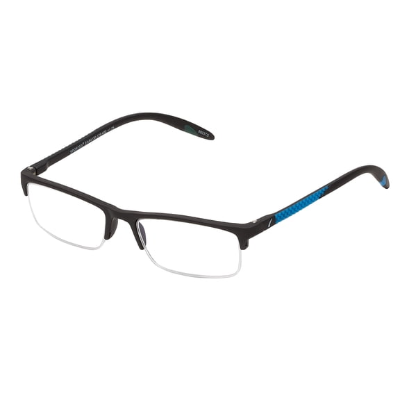 SAV Sportex Reading Glasses, Semi-Rimless Sport Frame, AR4150, +1.75, Blue