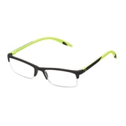 SAV Sportex Reading Glasses, Semi-Rimless Sport Frame, AR4150, +2.00, Sport Green