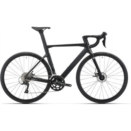 SAVADECK Carbon Disc Road Bike, Integrated Design Racing Bicycle Carbon Frame Carbon Fork with Shimano SORA R3000 Derailleur System 18 Speed Disc Brake Road Bike for Men or Women.