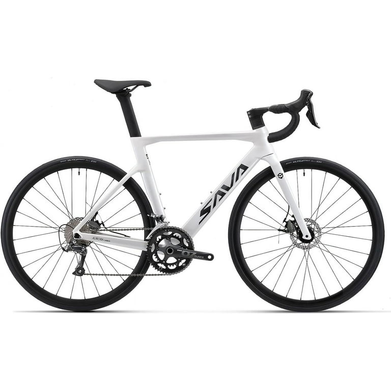 SAVADECK Carbon Disc Road Bike Integrated Design Racing Bicycle Carbon Frame Carbon Fork with Shimano SORA R3000 Derailleur System 18 Speed Disc Brake Road Bike for Men or Women. Walmart