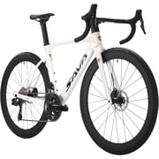 SAVADECK Road Bike for Adults, 24-Speed Carbon Fiber Racing Bicycle with Shimano Di2 Shifting, Disc Brake, Full Carbon Frame & Integrated Aero Design47cm, White