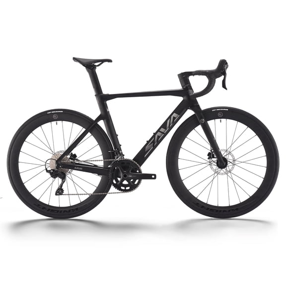 SAVADECK Road Bike for Adults, 24-Speed Full Carbon Racing Bicycle with Shimano R7100 Hydraulic Disc Brake, Carbon Wheelset & 90% Pre-Assembled(Black,47cm)
