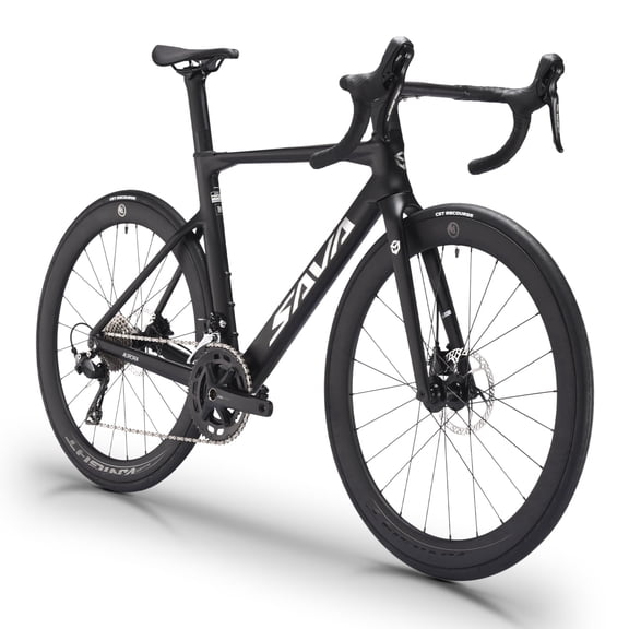SAVADECK Road Bike for Adults, 24-Speed Full Carbon Racing Bicycle with Shimano R7100 Hydraulic Disc Brake, Carbon Wheelset & 90% Pre-Assembled(Black,51cm)