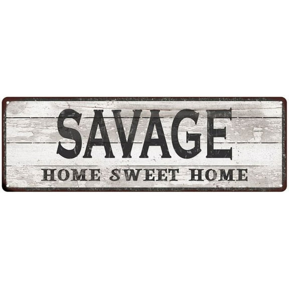 SAVAGE Home Sweet Home Country Look 6x18 Metal Sign 106180045528