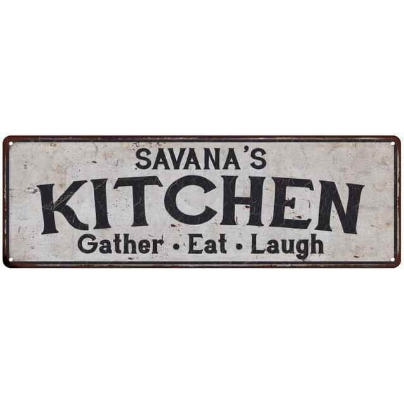 SAVANA's Kitchen Gift Rustic Chic Decor Gift 6x18 Sign 206180051568