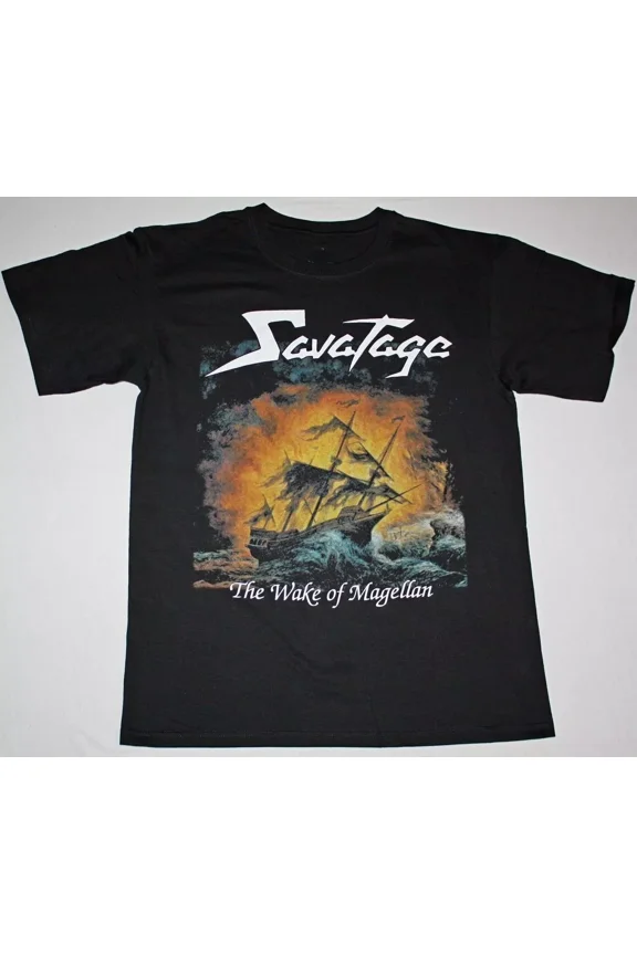 SAVATAGE MAGELLAN'S Wake up Cotton Black For Men T-shirt S-4XL NG2200 eBay