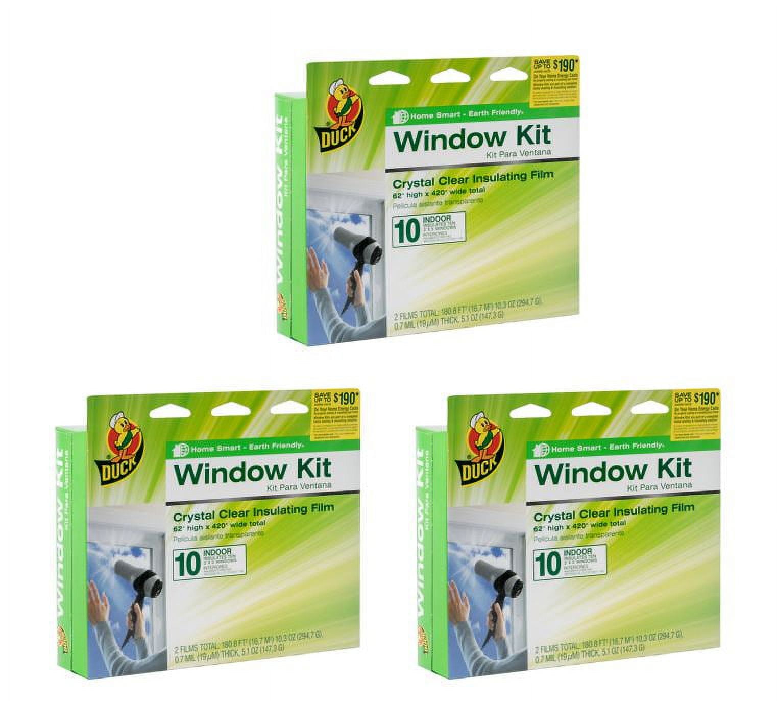SAVE 10 on Duck Indoor Window Insulation Kit. Insulates 10 Windows