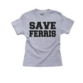 thumbnail image 1 of SAVE FERRIS - Bueller - Support Day Off Boy's Cotton Youth Grey T-Shirt, 1 of 2