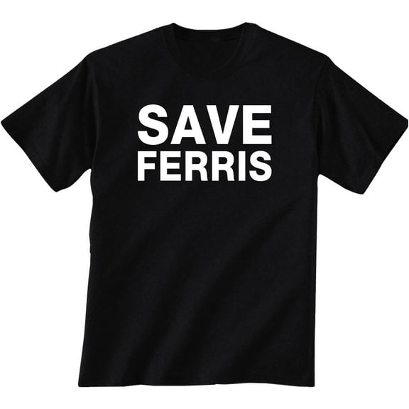 SAVE FERRIS Short Sleeve T-Shirt in black