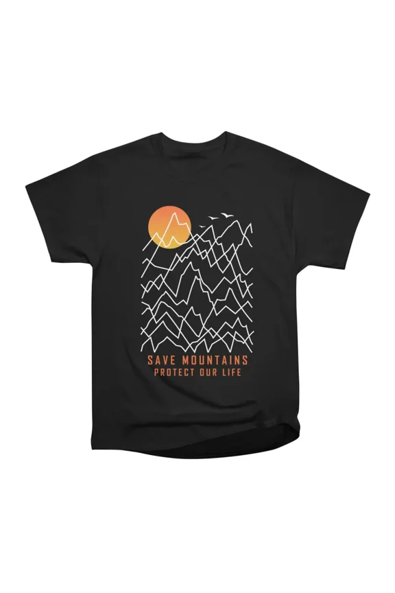 SAVE MOUNTAINS T-Shirt Tee Gift For Him Merch For Her Apparel For Friend