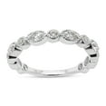 thumbnail image 1 of SAVEARTH DIAMONDS 1/2 ct. t.w Round Cut Lab Created Moissanite Diamond Milgrain Half Eternity Stackable Band Ring For Women In 14K Solid White Gold (G-H Color, VVS1 Clarity, 0.50 Cttw)-7, 1 of 8