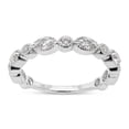 thumbnail image 1 of SAVEARTH DIAMONDS 1/2 ct. t.w Round Cut Lab Created Moissanite Diamond Milgrain Half Eternity Stackable Band Ring For Women In 10K Solid White Gold (G-H Color, VVS1 Clarity, 0.50 Cttw)-5, 1 of 8
