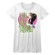 BUY COOL SHIRTS SAVED BY THE BELL-ALWAYS-WHITE JUNIORS S/S TSHIRT-2XL