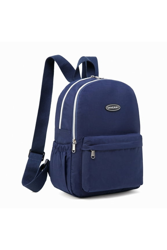 Women Backpack Small Hiking Daypack Female Nylon Rucksack Deep Blue
