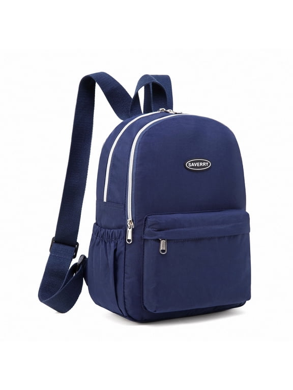 Women Backpack Small Hiking Daypack Female Nylon Rucksack Deep Blue