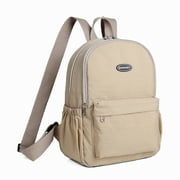 SAVERRY Women Backpack Small Hiking Daypack Female Nylon Rucksack Khaki
