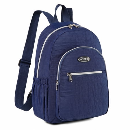 SAVERRY Lightweight Mini Backpack for Women - Small Casual Daypack, Stylish Crossbody Purse for Travel, Hiking & Daily Use Blue