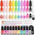 thumbnail image 1 of SAVILAND Airbrush Gel Nail Polish: 12 vitality Colors Set with Fine Mist Nail for Color Spray Perfect Nail Polish Nail Art Design, 1 of 8