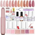 thumbnail image 1 of SAVILAND Builder Nail Gel Kit with Nail Drill: Castor Oil Vitamin E Builder Nail Gel in a Bottle 6 Colors Hard Gel for Nails Strengthener Extension Gel Mini Nail Lamp Nail Glue Gel, 1 of 9