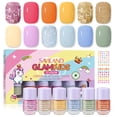 thumbnail image 1 of SAVILAND Glamkids Kids Nail Polish Quick-Dry:Non-Toxic Nail Polish Set 12 Colors Water Based Peel-Off Toddler Fingernail Polish Natural Safe Castor Oil Nail Lacquer Kit with Sticker, 1 of 7