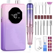 SAVILAND Nail Drill Professional 40000RPM 30S Fast Removal for Acrylic Nail, Purple