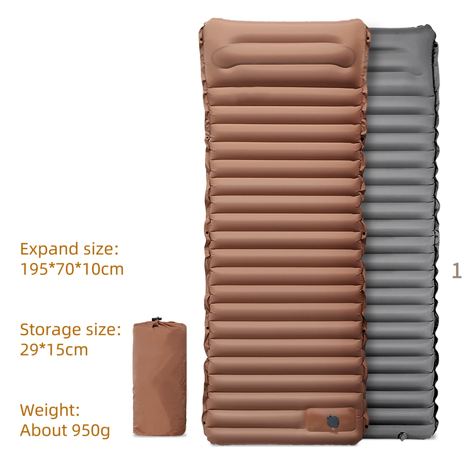 SAVIOR Camping Sleeping Pad, Extra Thickness 4 Inch Inflatable Sleeping ...