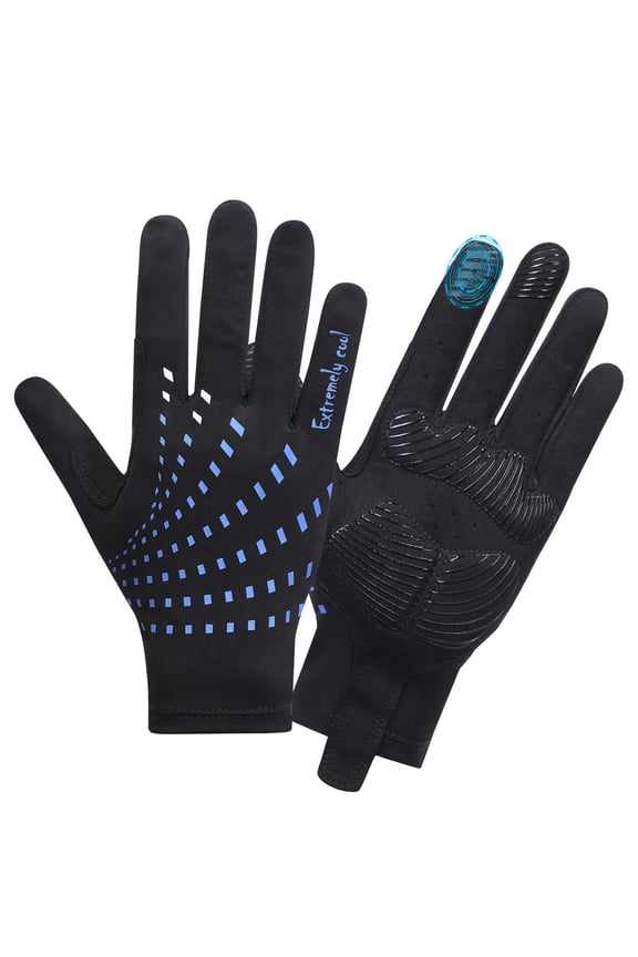 SAVIOR Full Finger UV Protection Lightweight Sun Ice Silk Gloves,Outdoor Cycling Sport Gloves for Men Women,Gray Cloud