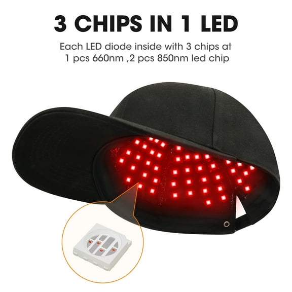 SAVIOR HEAT 3 in 1 LED Red Light Therapy Cap - Advanced Light Care Solution
