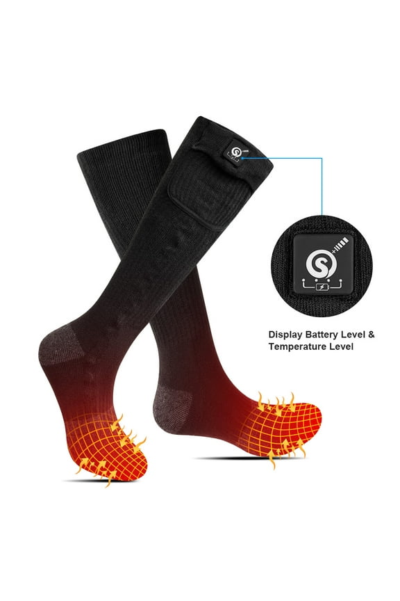 Electric Heated Socks Rechargeable Battery Thermal Warm Skiing