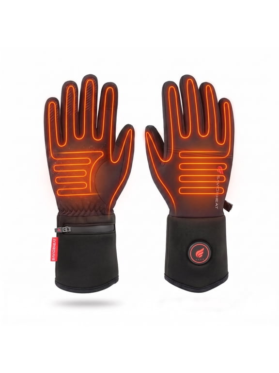 Heated Glove Liners for Men Women, 7.4V Rechargeable Thin Thermal Heating Liners with EH® SYSTEM 8 PRO Heat Lock Tech, USB-C PD20W Fast Charge, 14-15H Low Heat Runtime Touch Screen Gloves
