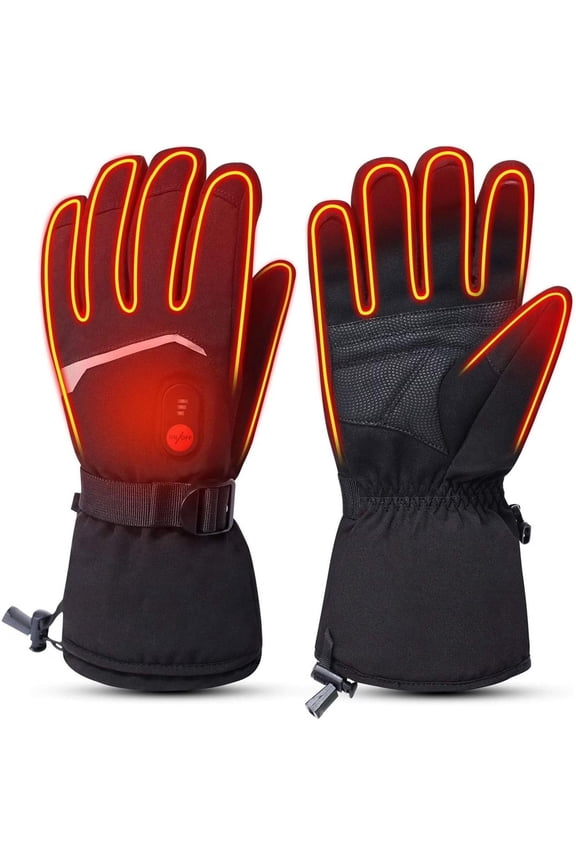 Heated Gloves Electric Rechargeable Battery Men Women 7.4V Heating Gloves Ski Motorcycle Work Snowboarding Hunting Hiking Camping Walking Arthritis Hands