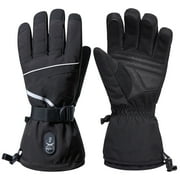 SAVIOR HEAT Heated Gloves for Men Women, Rechargeable Electric Heated Gloves, Heated Skiing Gloves and Snowboarding Gloves