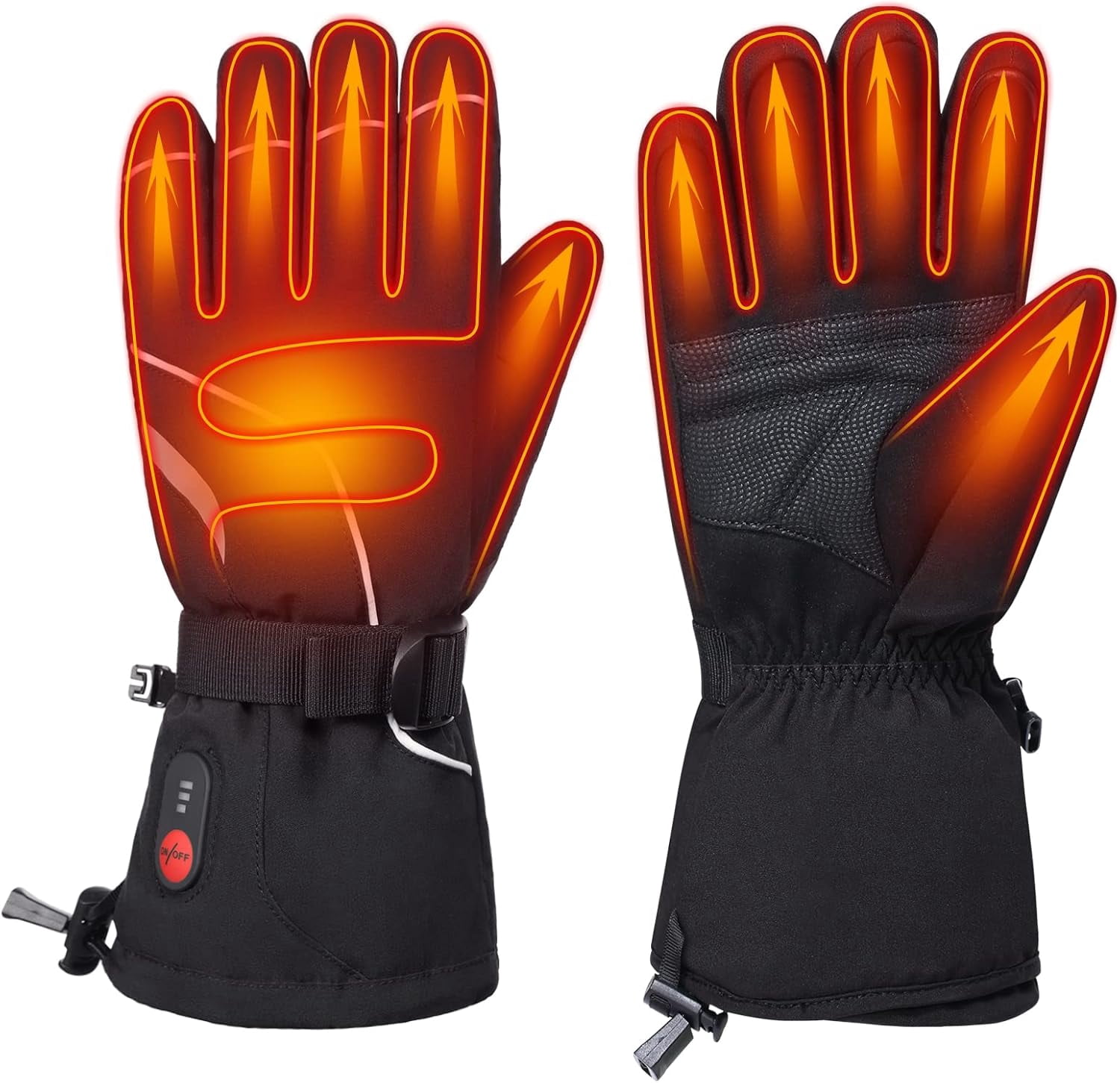 SAVIOR HEAT Heated Gloves for Men and Women,Rechargeable Heated Electric Gloves,Suitable for Winter Outdoor Work,Skiing,Cycling,Running,Hiking,etc.