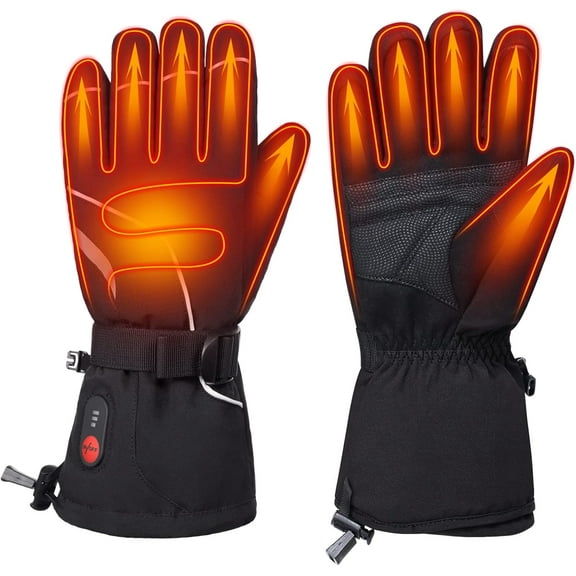 SAVIOR HEAT Heated Gloves for Men and Women,Rechargeable Heated Electric Gloves,Suitable for Winter Outdoor Work,Skiing,Cycling,Running,Hiking,etc.