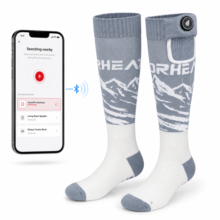 Savior Heat Heated Socks for Men Women Batteries Rechargeable Electric Heated Socks, Whole Sole Heating, Warmth for Skiing, Hunting, Cycling, Outdoor Work