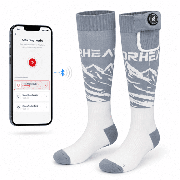 SAVIOR HEAT Heated Socks for Men Women Batteries Rechargeable Electric Heated Socks, Whole Sole Heating, Warmth for Skiing, Hunting, Cycling, Outdoor Work
