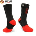 thumbnail image 1 of SAVIOR HEAT Heated Socks for Men Women, Rechargeable Electric Socks with 3 Heating Levels, Winter Warm Socks for Skiing Hiking, 1 of 10