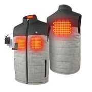 SAVIOR HEAT Heated Vest for Men - 3 - Level Temperature Control, Washable, Ideal for Winter Outdoor Activities