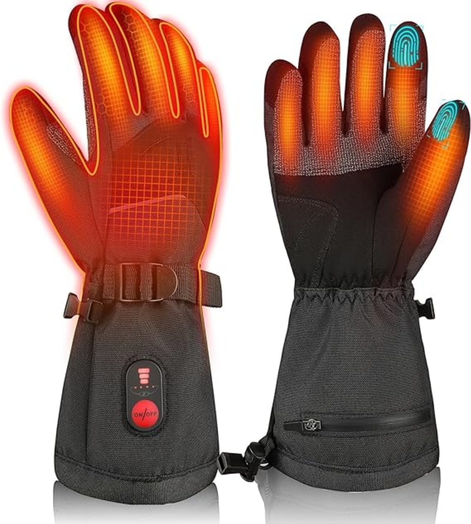 SAVIOR HEAT Heated Work Gloves for Men & Women - Durable, 149°F 360° Heating, Waterproof, Touchscreen Compatible - Ideal for Mining/Construction/Snow Removal & Skiing/Cycling/Winter Outdoor Activitie