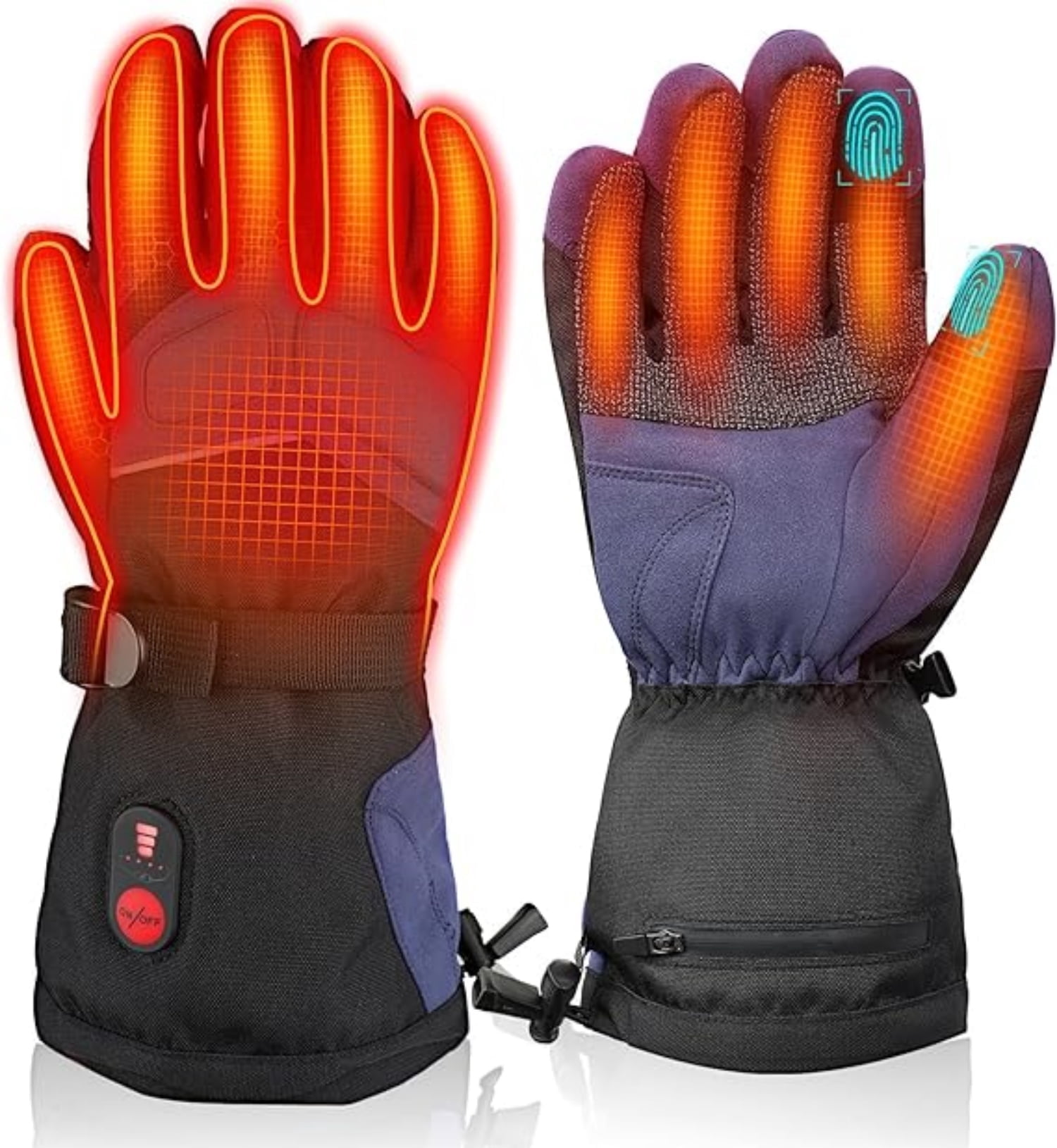 SAVIOR HEAT Heated Work Gloves for Men & Women - Durable, 149°F 360° Heating, Waterproof, Touchscreen Compatible - Ideal for Mining/Construction/Snow Removal & Skiing/Cycling/Winter Outdoor Activitie